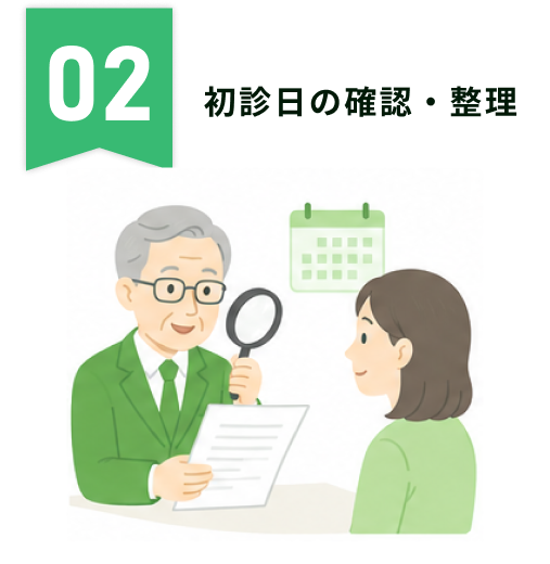 初診日の確認・整理