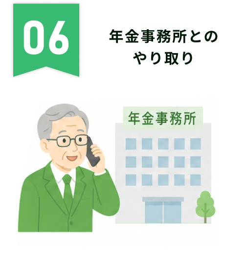 年金事務所とのやり取り